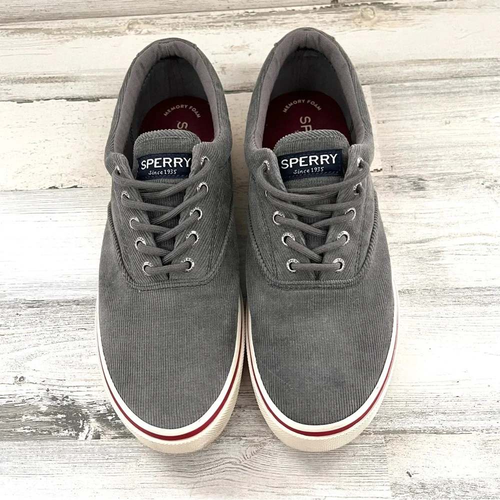 Sperry Top-Sider Men’s Size 10 Halyard CVO Canvas Corduroy Lace Up Casual Shoes